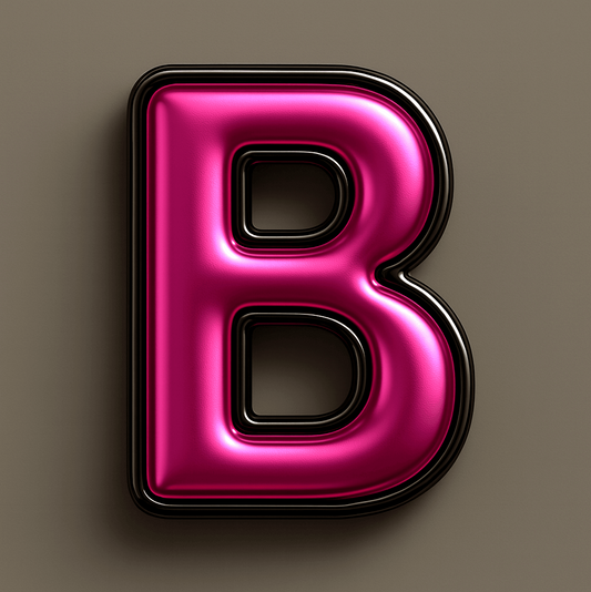 $1 Sample Asset - Premium 3D Style Digital Transparent PNG 'Metallic Magenta'