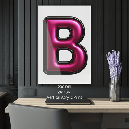 $1 Sample Asset - Premium 3D Style Digital Transparent PNG 'Metallic Magenta'