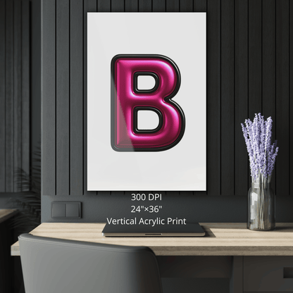 $1 Sample Asset - Premium 3D Style Digital Transparent PNG 'Metallic Magenta'