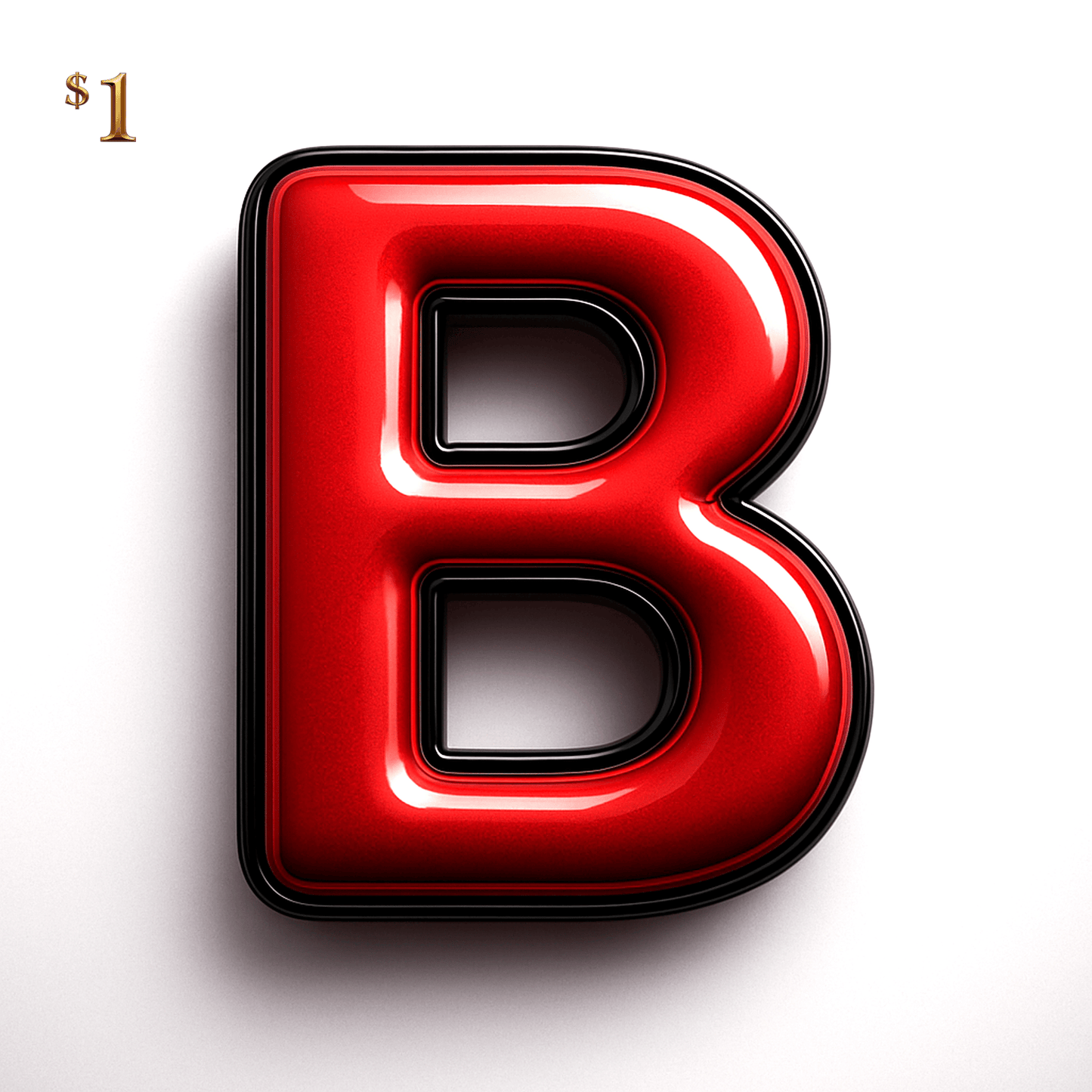 $1 Sample Asset - Premium 3D Style Digital Transparent PNG 'Candy Red'